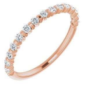 14K Rose 1/3 CTW Diamond Anniversary Band  - 123675:6016:P