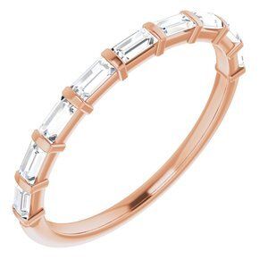 14K Rose 1/3 CTW Diamond Anniversary Band  - 123675:6064:P