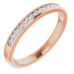 14K Rose 1/3 CTW Diamond Band           - 123133:60019:P