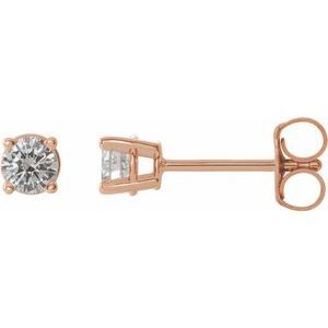 14K Rose 1/3 CTW Diamond Earrings  - 1874:70231:P