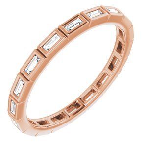 14K Rose 1/3 CTW Diamond Eternity Band - 123624:60076:P