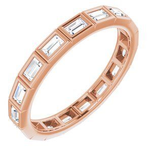 14K Rose 1/3 CTW Diamond Eternity Band  - 123624:60268:P