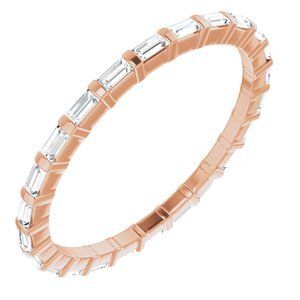 14K Rose 1/3 CTW Diamond Eternity Band  - 123625:60136:P