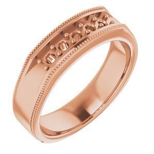 14K Rose 1/3 CTW Men's Diamond Ring  - 123291:6002:P