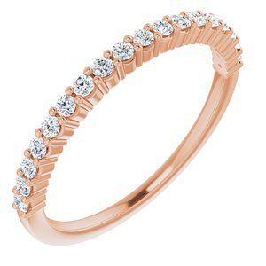 14K Rose 1/4 CTW Diamond Anniversary Band - 122877:60026:P