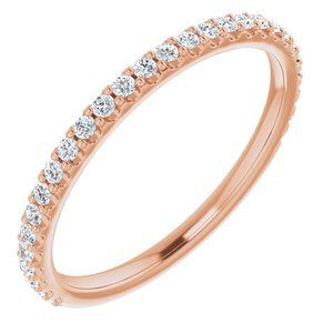 14K Rose 1/4 CTW Diamond Anniversary Band - 123041:602:P