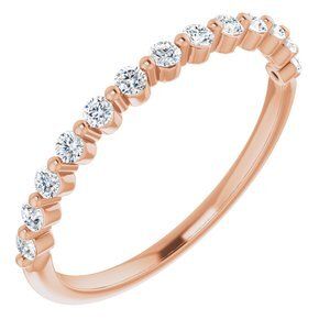 14K Rose 1/4 CTW Diamond Anniversary Band   - 123602:6016:P