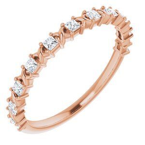 14K Rose 1/4 CTW Diamond Anniversary Band  - 123626:6036:P