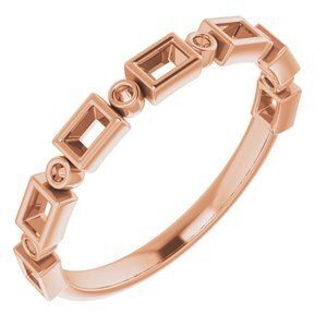 14K Rose 1/4 CTW Diamond Anniversary Band   - 123635:6064:P
