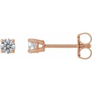 14K Rose 1/4 CTW Diamond Earrings  - 1874:70222:P