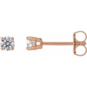 14K Rose 1/4 CTW Diamond Earrings  - 1874:70230:P