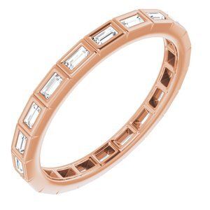 14K Rose 1/4 CTW Diamond Eternity Band   - 123624:60176:P
