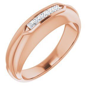 14K Rose 1/4 CTW Diamond Men's Ring  - 9852:6030:P
