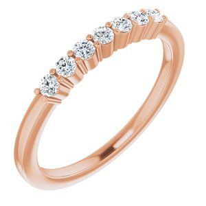 14K Rose 1/5 CTW Diamond Anniversary Band - 122844:60014:P