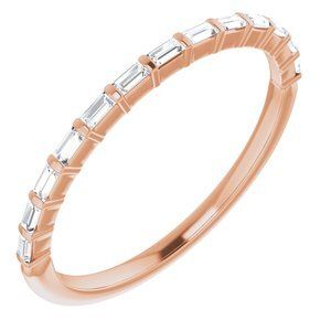 14K Rose 1/5 CTW Diamond Anniversary Band  - 123600:6056:P