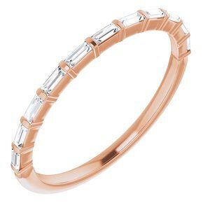 14K Rose 1/5 CTW Diamond Anniversary Band  - 123600:6060:P