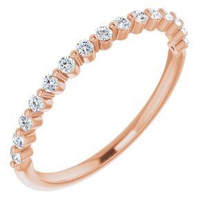 14K Rose 1/5 CTW Diamond Anniversary Band   - 123602:6012:P
