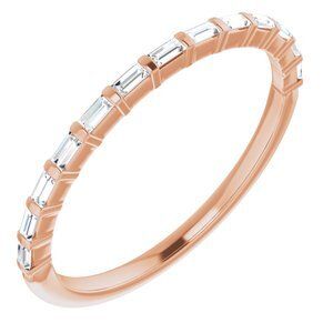 14K Rose 1/5 CTW Diamond Anniversary Band  - 123675:6056:P