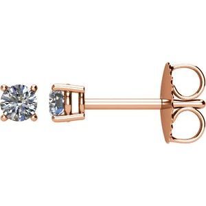 14K Rose 1/5 CTW Diamond Earrings - 1874:70080:P