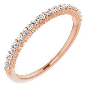 14K Rose 1/6 CTW Diamond Anniversary Band - 122877:60013:P