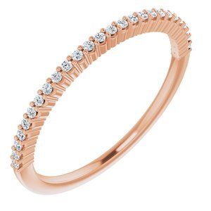 14K Rose 1/8 CTW Diamond Anniversary Band - 122877:60070:P