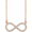 14K Rose 1/8 CTW Diamond Infinity 16 1/2" Necklace - 67072:84410:P