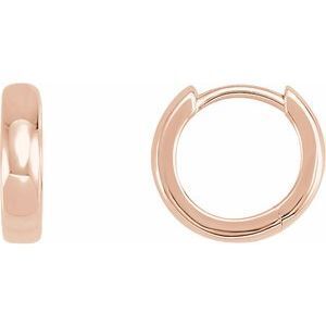 14K Rose 11.5 mm Huggies - 20007:6001:P