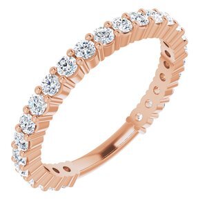 14K Rose 3/4 CTW Diamond Anniversary Band  - 123655:6002:P