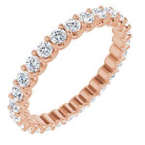 14K Rose 3/4 CTW Diamond Eternity Band - 123191:60004:P