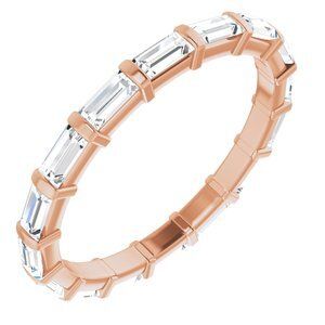 14K Rose 3/4 CTW Diamond Eternity Band  - 123601:60064:P