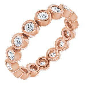 14K Rose 3/4 CTW Diamond Eternity Band  - 123624:60228:P