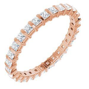 14K Rose 3/4 CTW Diamond Eternity Band  - 123625:60032:P