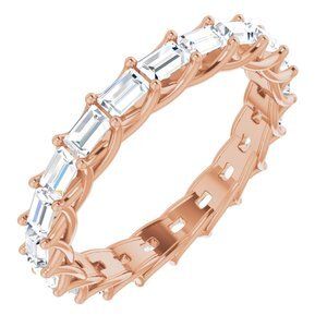 14K Rose 3/4 CTW Diamond Eternity Band  - 123643:60030:P