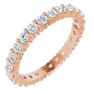 14K Rose 3/4 CTW Diamond Round Eternity Band Size 5 - 122107:60045:P