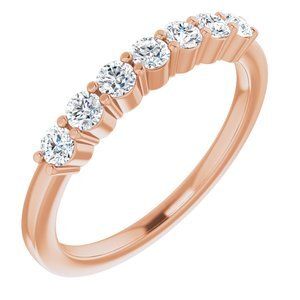14K Rose 3/8 CTW Diamond Anniversary Band - 122844:60016:P