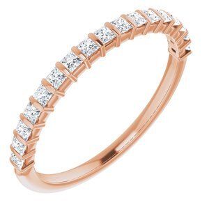 14K Rose 3/8 CTW Diamond Anniversary Band  - 123600:6032:P
