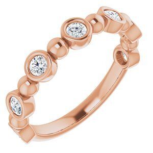14K Rose 3/8 CTW Diamond Anniversary Band  - 123631:6040:P