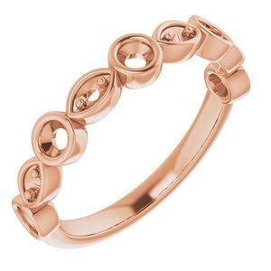 14K Rose 3/8 CTW Diamond Anniversary Band  - 123633:6040:P