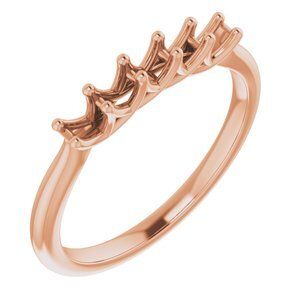 14K Rose 3/8 CTW Diamond Anniversary Band - 123873:6010:P
