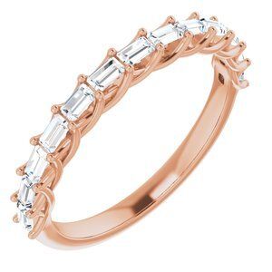 14K Rose 3/8 CTW Diamond Anniversary Band - 123929:6022:P
