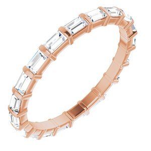 14K Rose 3/8 CTW Diamond Eternity Band  - 123625:60056:P