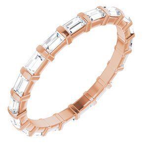14K Rose 3/8 CTW Diamond Eternity Band  - 123625:60132:P
