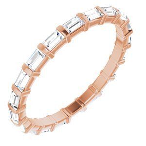 14K Rose 3/8 CTW Diamond Eternity Band  - 123625:60208:P