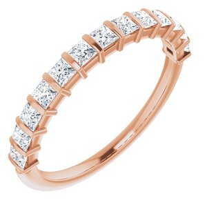 14K Rose 5/8 CTW Diamond Anniversary Band  - 123600:6040:P