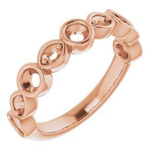 14K Rose 5/8 CTW Diamond Anniversary Band  - 123633:6044:P