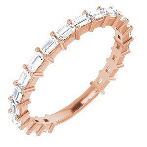 14K Rose 5/8 CTW Diamond Anniversary Band - 123655:6034:P