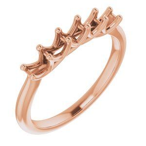 14K Rose 5/8 CTW Diamond Anniversary Band - 123873:6014:P