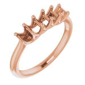 14K Rose 5/8 CTW Diamond Anniversary Band - 123873:6022:P