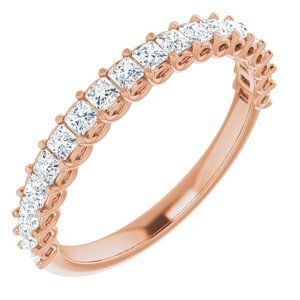 14K Rose 5/8 CTW Diamond Anniversary Band - 123973:6030:P