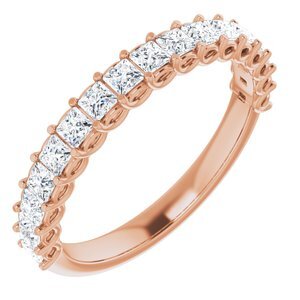 14K Rose 7/8 CTW Diamond Anniversary Band - 123973:6042:P